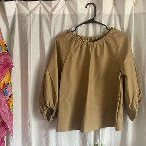 Vegan Leather Banana Republic top